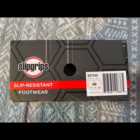 Gentle used slip grips black size 8 work shoes. - Picture 1 of 5